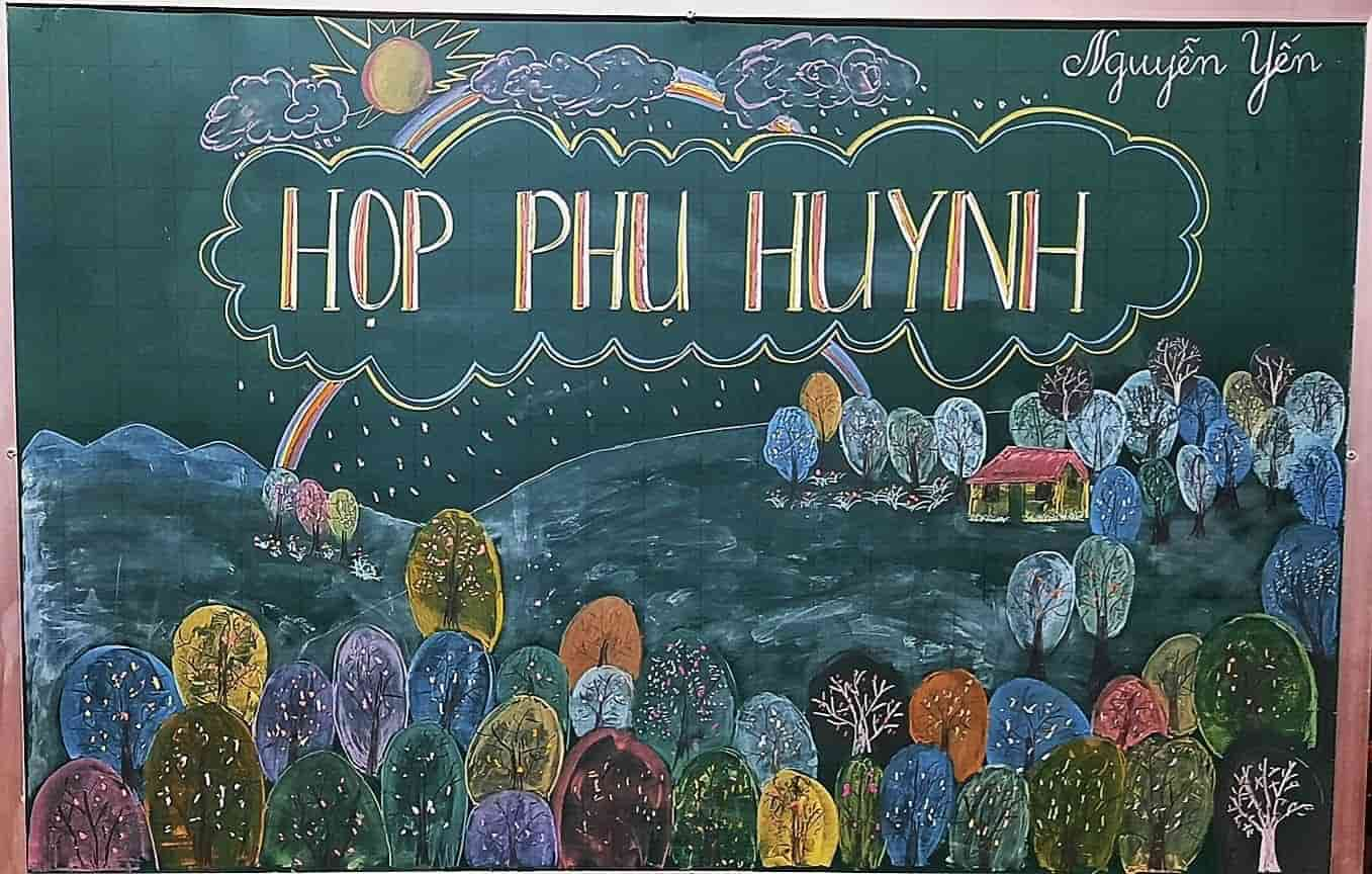 trang tri bang hop phu huynh