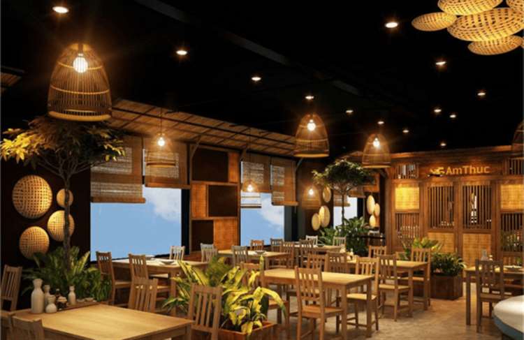 Thiết kế nhà hàng phong cách đồng quê