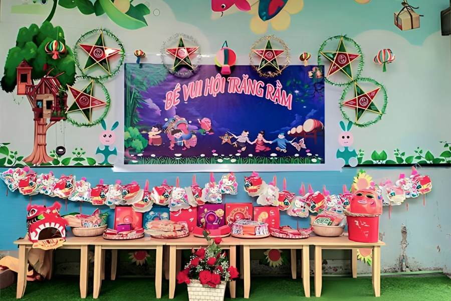 Trang trí trung thu mầm non