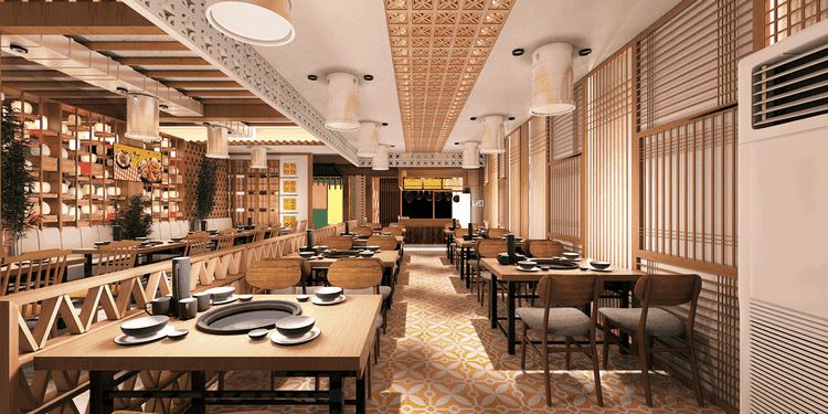 Thiết kế thi công nội thất nhà hàng
