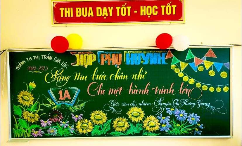 Trang trí bảng họp phụ huynh 