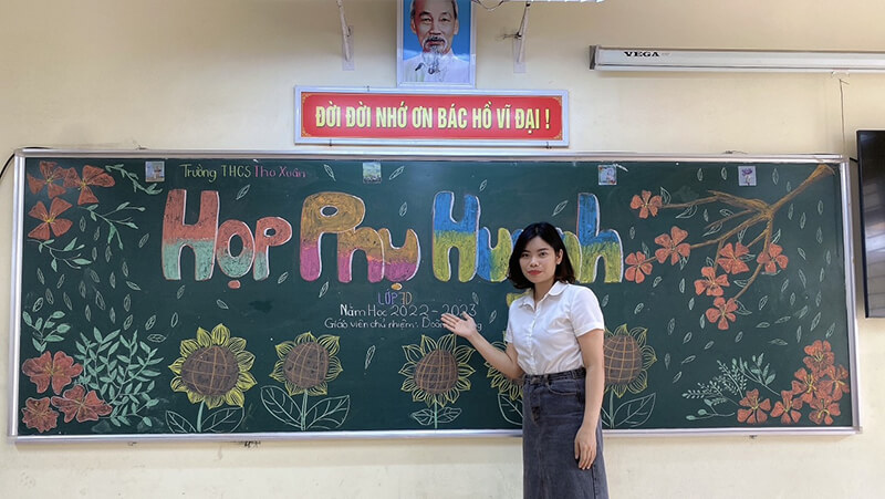 Trang trí bảng họp phụ huynh 