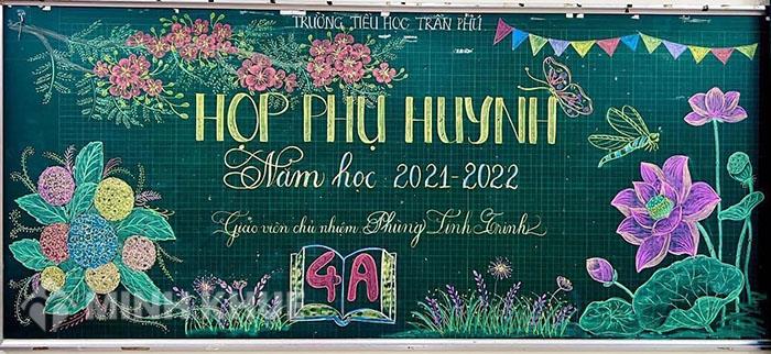 trang trí bảng họp phụ huynh