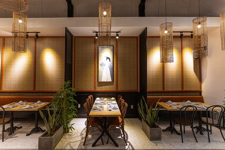 nhà hàng phong cách đồng quê