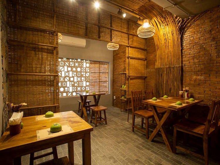 nhà hàng phong cách đồng quê